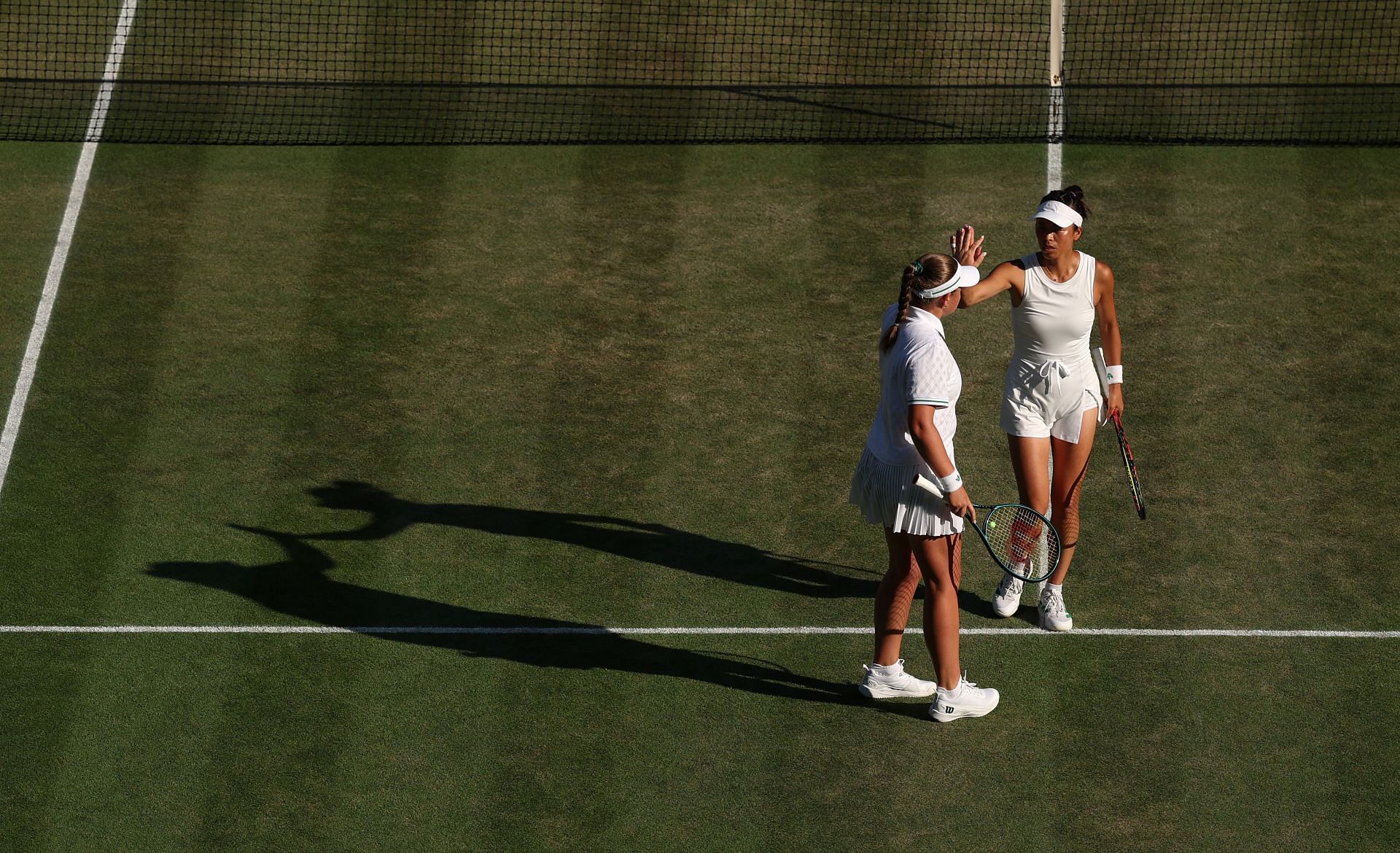 Hsieh Su Wei and Helena Ostapenko will contest the doubles final. (Source: Getty)